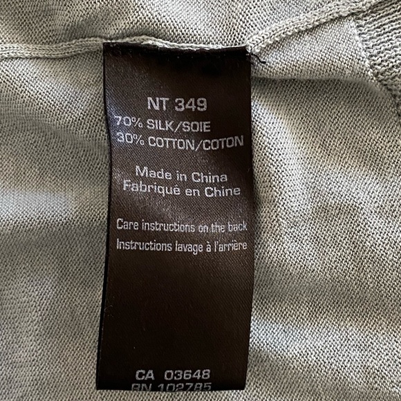 Vintage Sandra Angelozzi wrap around silk/cotton blend knit top. - Picture 7 of 8